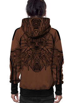 comfy hoodie with a psychedelic design